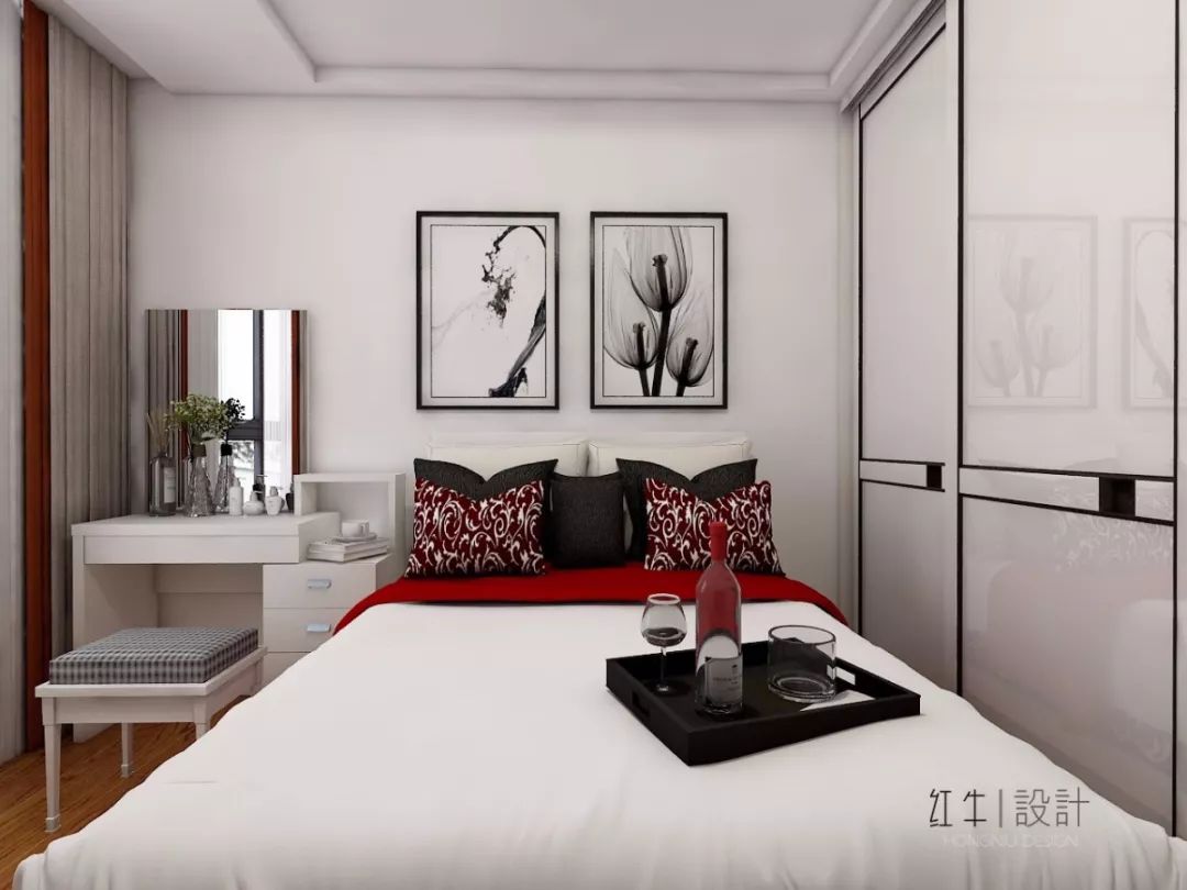 南京四季金輝90平米現(xiàn)代簡約風格裝修  跳躍色彩讓空間更靈動06