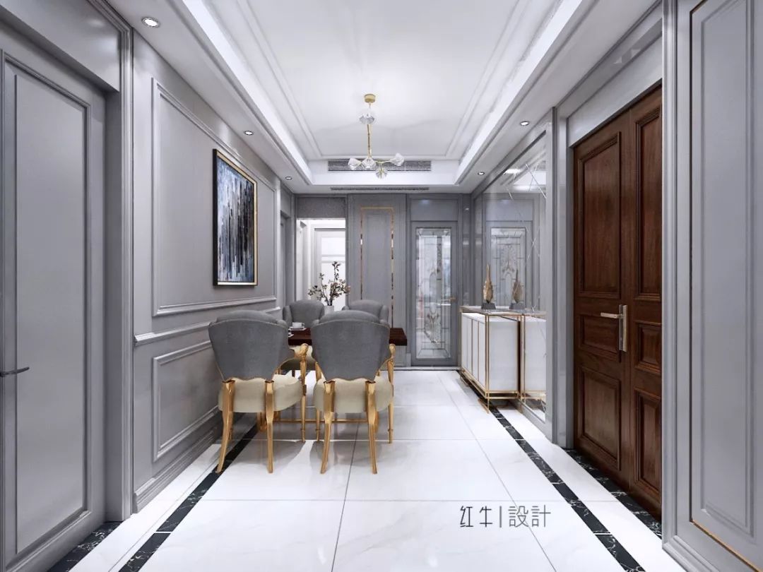 南京紫金未來城140平米簡約法式風格裝修 古典和現(xiàn)代的結(jié)合03
