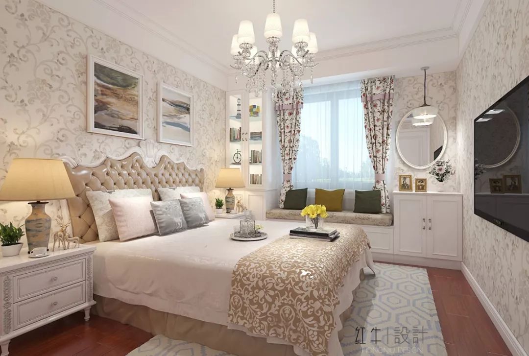 南京奧斯博恩莊園190平米現(xiàn)代中式風(fēng)格裝修 古典美學(xué)融入現(xiàn)代設(shè)計(jì)06女兒房