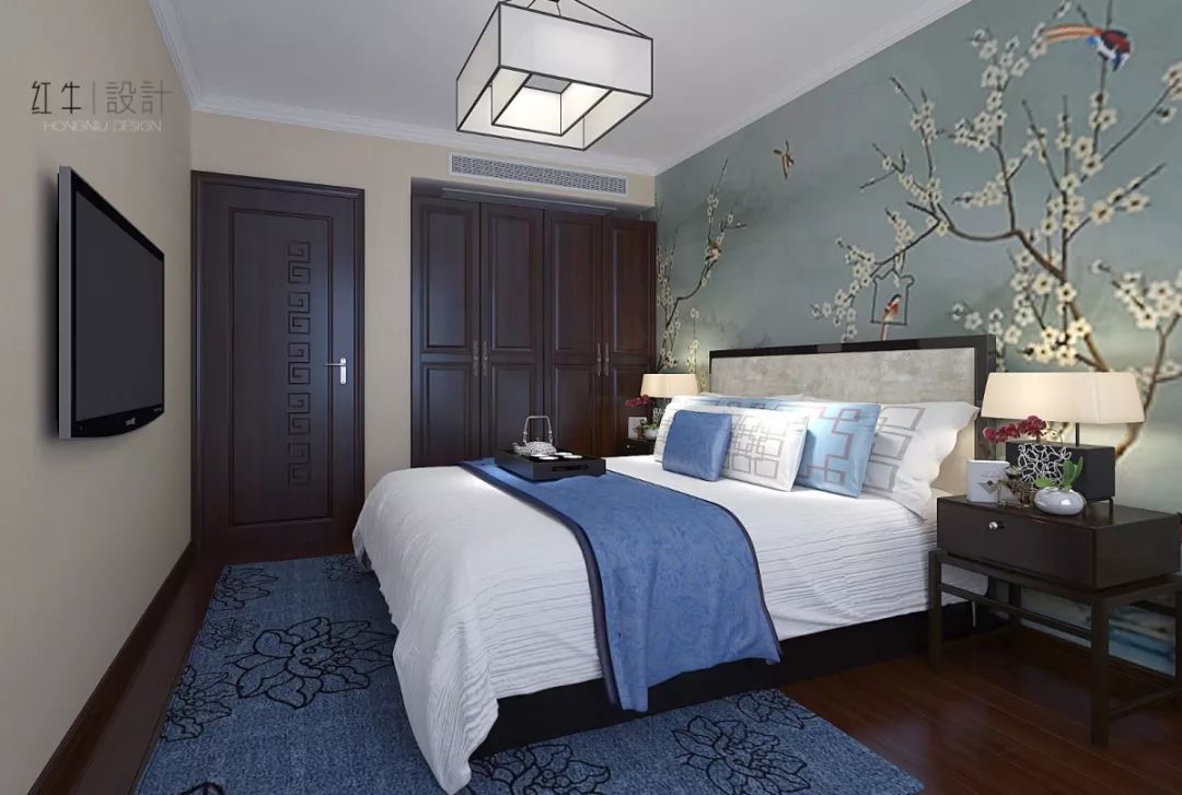 南京奧斯博恩莊園190平米現(xiàn)代中式風(fēng)格裝修 古典美學(xué)融入現(xiàn)代設(shè)計(jì)07