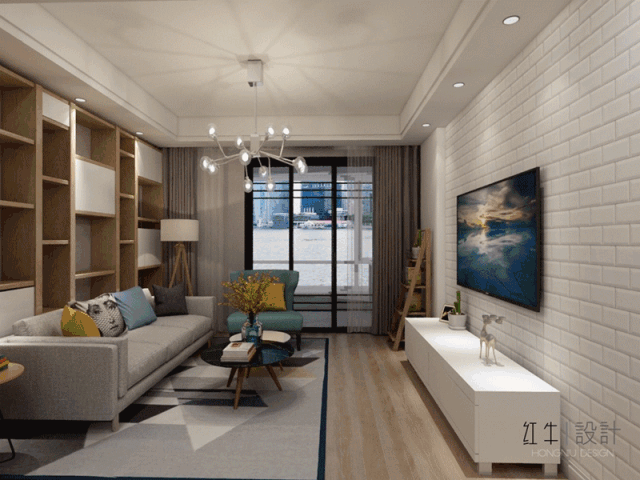 南京威尼斯水城89平米北歐風格裝修 舒適溫馨之家01