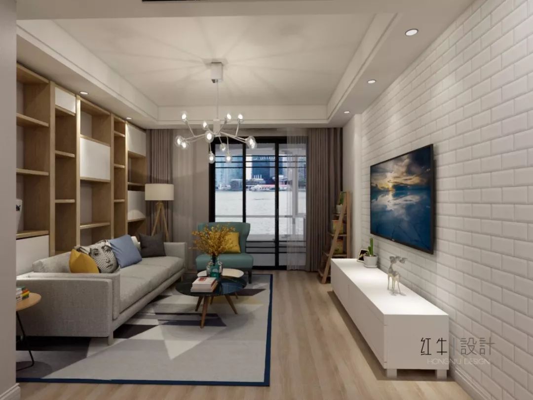 南京威尼斯水城89平米北歐風格裝修 舒適溫馨之家02