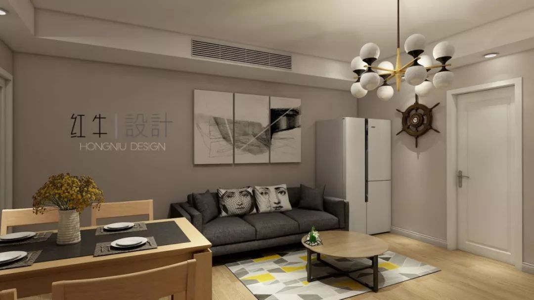 南京云南路西橋花苑79平米現(xiàn)代簡約風(fēng)格裝修  溫馨浪漫03客餐廳