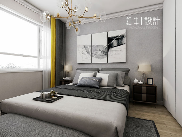 水印580_劉萍萍_南京市江寧區(qū)五礦瀾悅方山115㎡簡約現(xiàn)代風格裝修_主臥