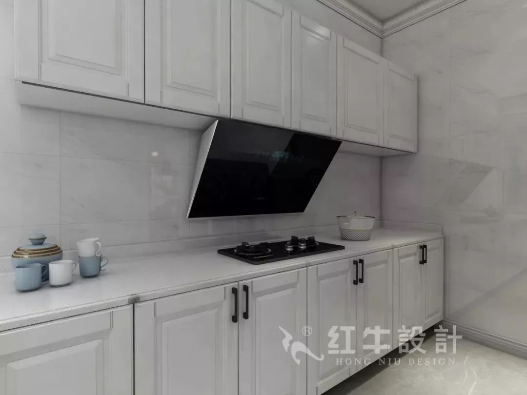 南京老房翻新--即便少掉一個(gè)衛(wèi)生間，也要單獨(dú)的衣帽間！14仇美蓉_康盛花園115㎡輕奢風(fēng)格裝修效果圖_廚房