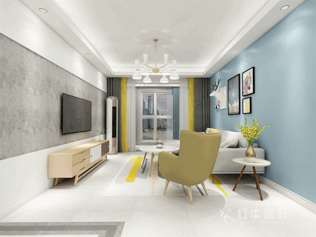 南京萬達茂99㎡北歐風格--摒棄繁瑣的裝飾，打造簡潔明亮的家居空間！01設計師：劉小勇