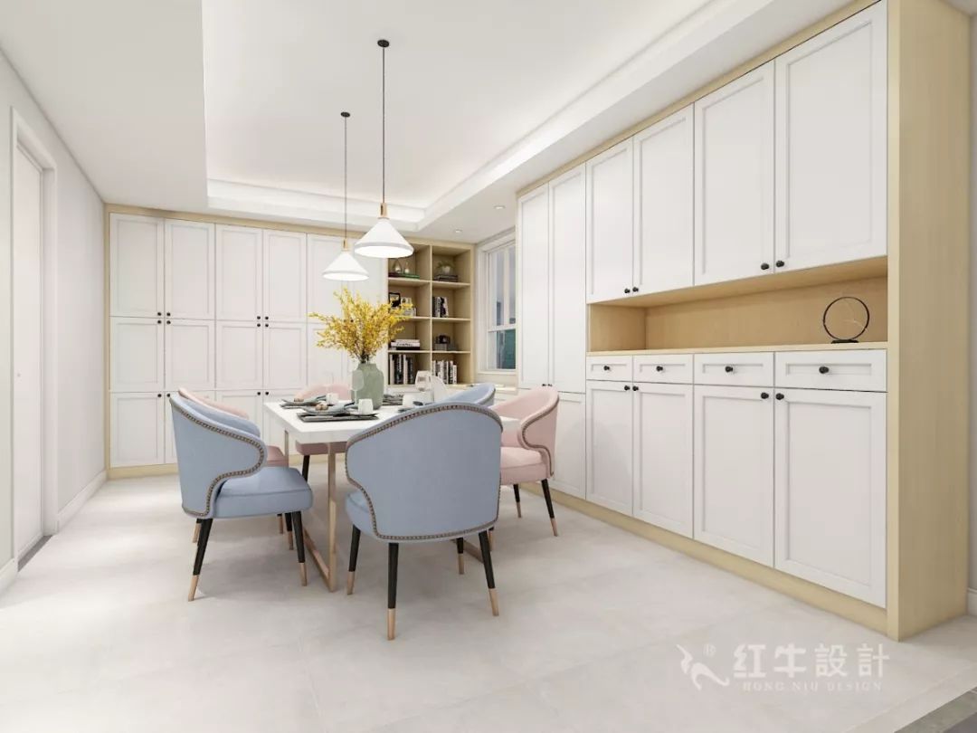 南京萬達茂99㎡北歐風格--摒棄繁瑣的裝飾，打造簡潔明亮的家居空間！05餐廳