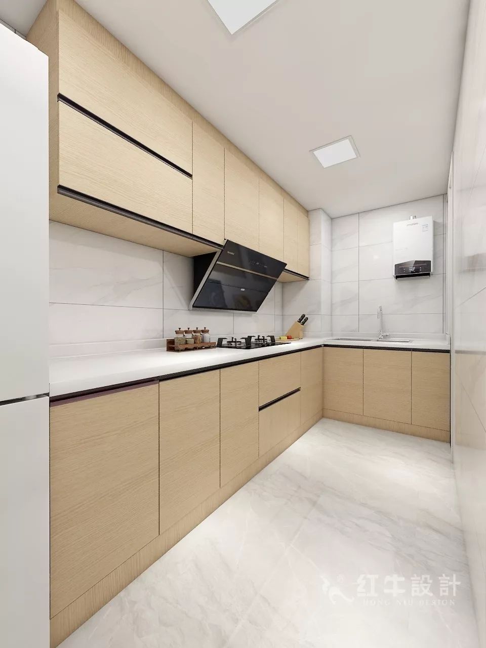 南京萬達茂99㎡北歐風格--摒棄繁瑣的裝飾，打造簡潔明亮的家居空間！06廚房