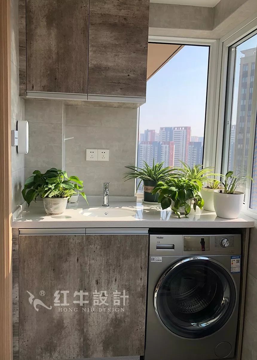 南京鳳悅北園90㎡北歐風(fēng)格--原木色與暖灰色構(gòu)造的家08陽臺