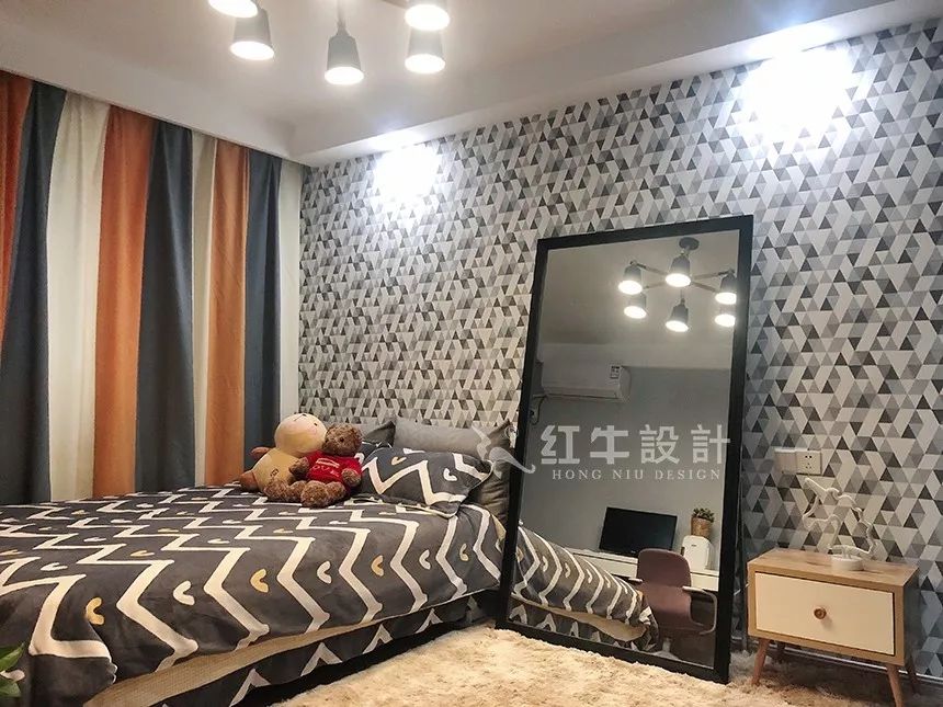 南京后宰門街75㎡北歐風格--美翻了的家庭小院08臥室設(shè)計