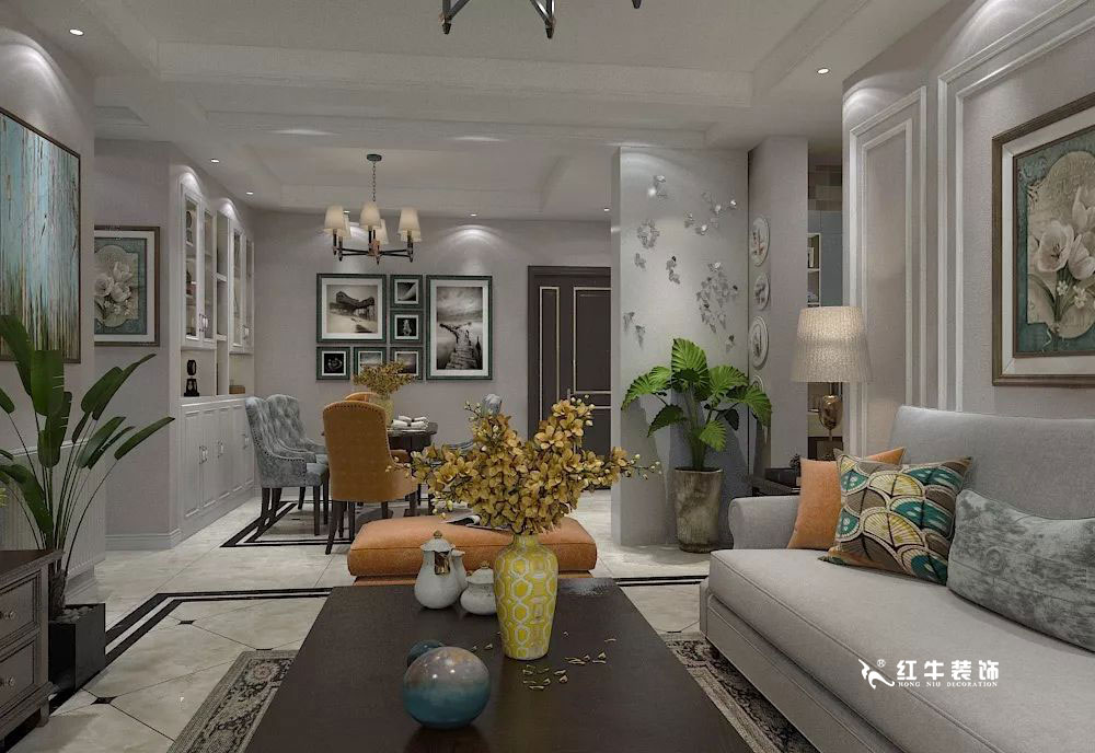 南京萬(wàn)科光明城市115㎡簡(jiǎn)美風(fēng)格--適合三代人的家居環(huán)境03客廳設(shè)計(jì)+logo