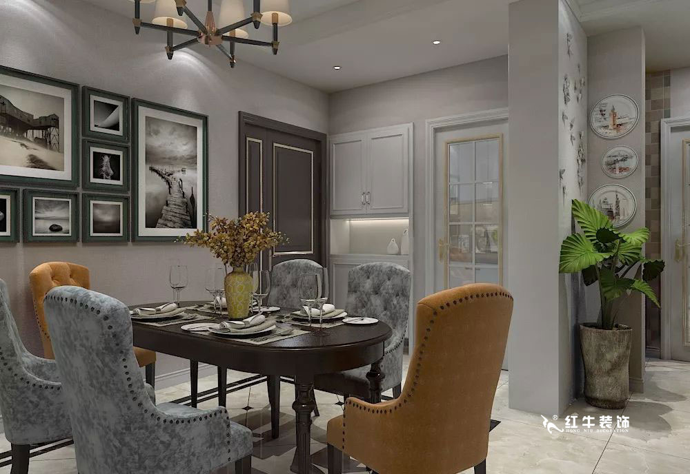 南京萬(wàn)科光明城市115㎡簡(jiǎn)美風(fēng)格--適合三代人的家居環(huán)境04餐廳設(shè)計(jì)+logo