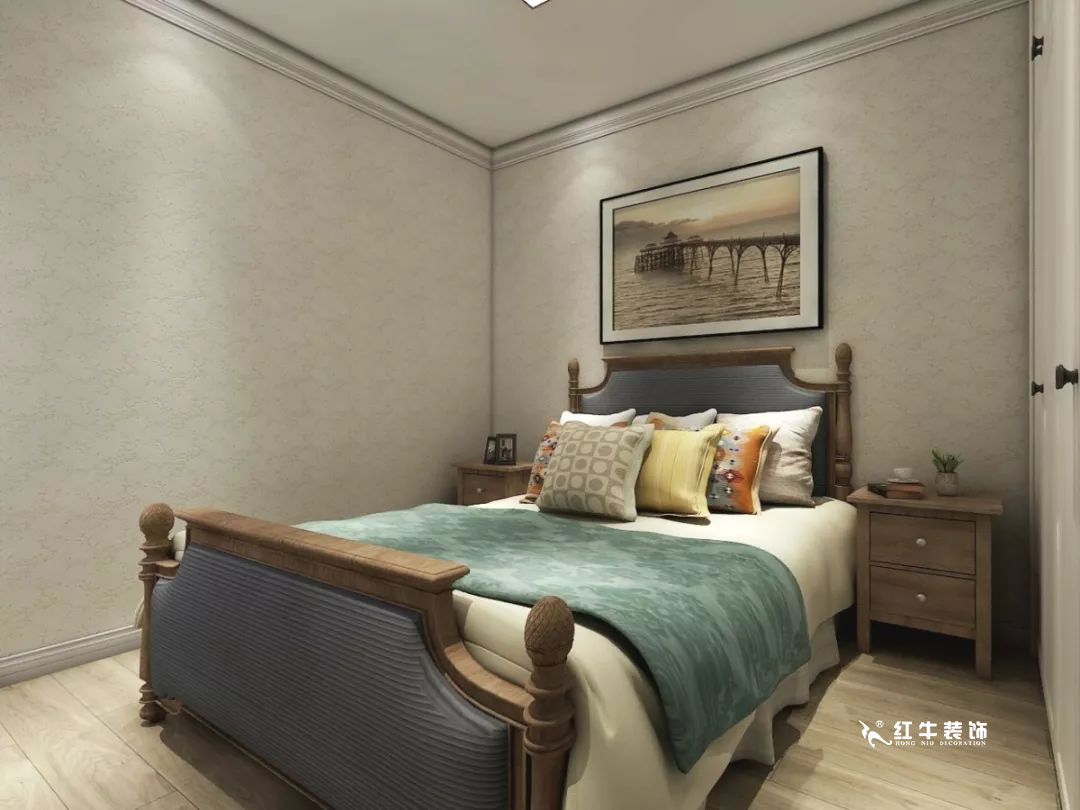 南京萬(wàn)科光明城市115㎡簡(jiǎn)美風(fēng)格--適合三代人的家居環(huán)境11老人房設(shè)計(jì)+logo