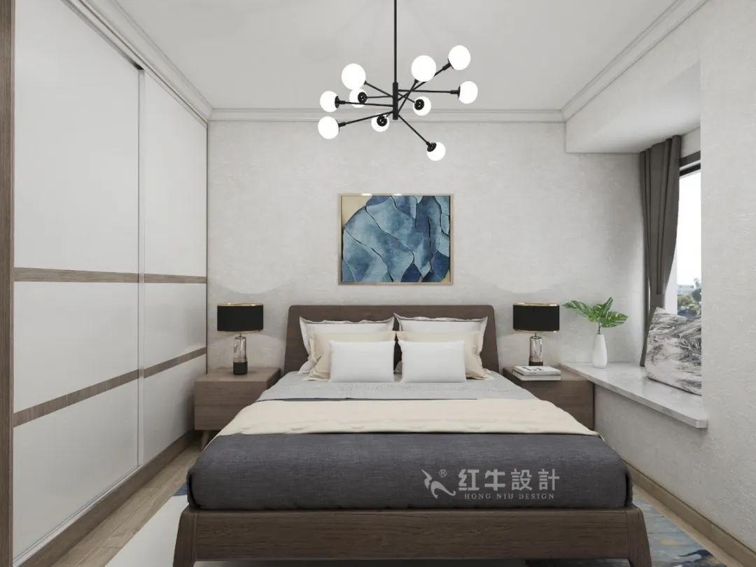 劉萍萍_花崗鴻福城132㎡現(xiàn)代簡約風(fēng)格_兩套小戶型打通變大宅，中西雙廚房+衣帽間打造品質(zhì)生活！16次臥