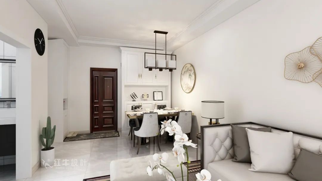 魏明花_明發(fā)財(cái)富中心63㎡新中式風(fēng)格--小戶型大利用01客餐廳