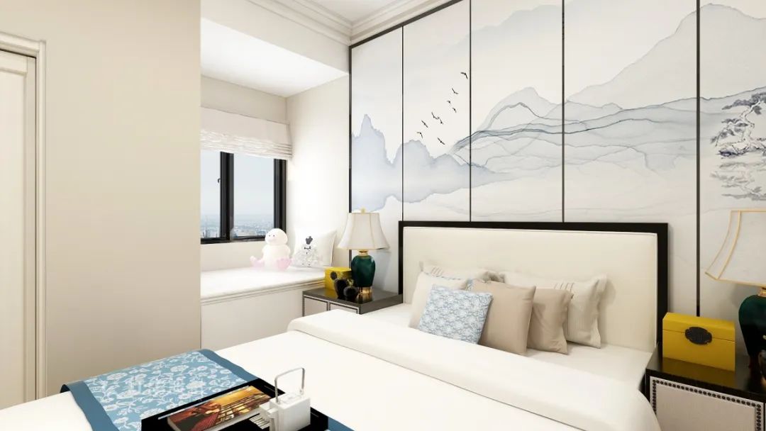 魏明花_明發(fā)財(cái)富中心63㎡新中式風(fēng)格--小戶型大利用05主臥