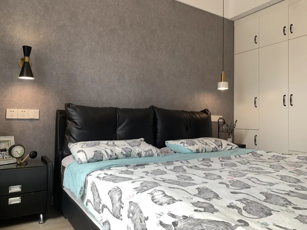 保利國際社區(qū)95㎡北歐風(fēng)格--記錄毛坯到美家的蛻變過程10實(shí)景效果_臥室