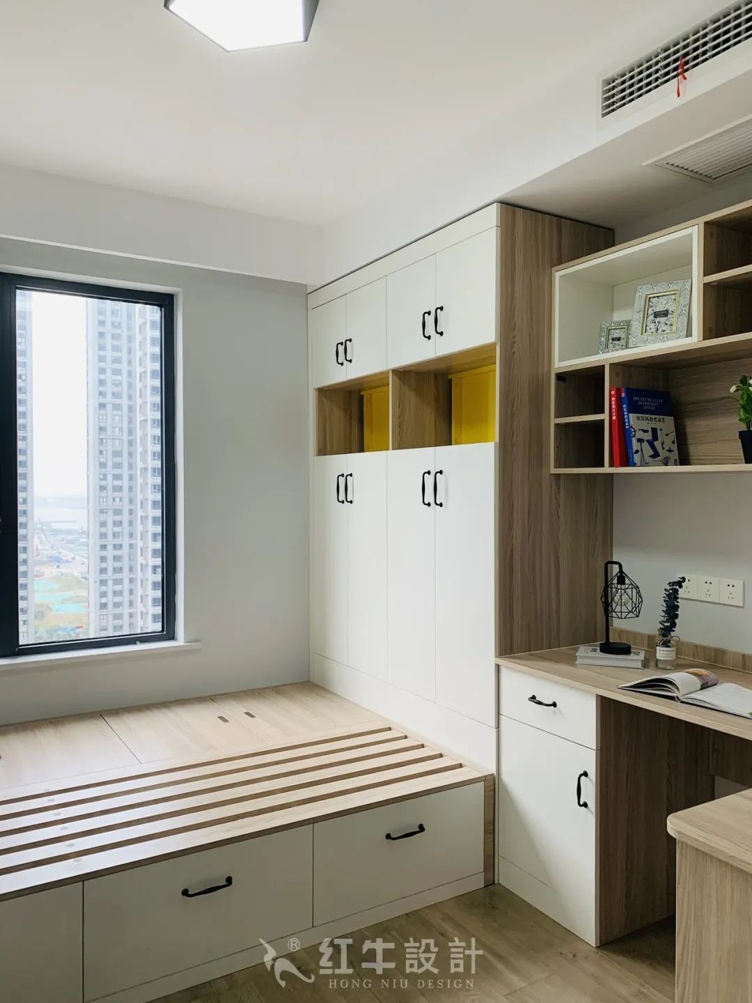 保利國際社區(qū)95㎡北歐風(fēng)格--記錄毛坯到美家的蛻變過程12實(shí)景效果_書房