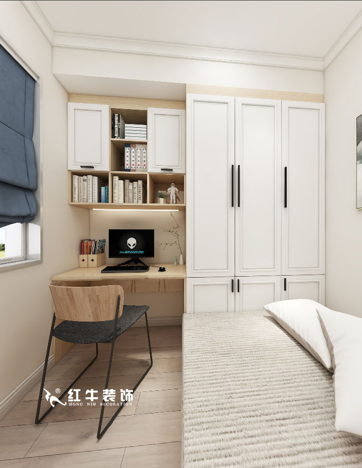 顧娟_金地都會(huì)意境118㎡現(xiàn)代風(fēng)格--弧形沙發(fā)設(shè)計(jì)，獨(dú)特有創(chuàng)意！10書房設(shè)計(jì)+