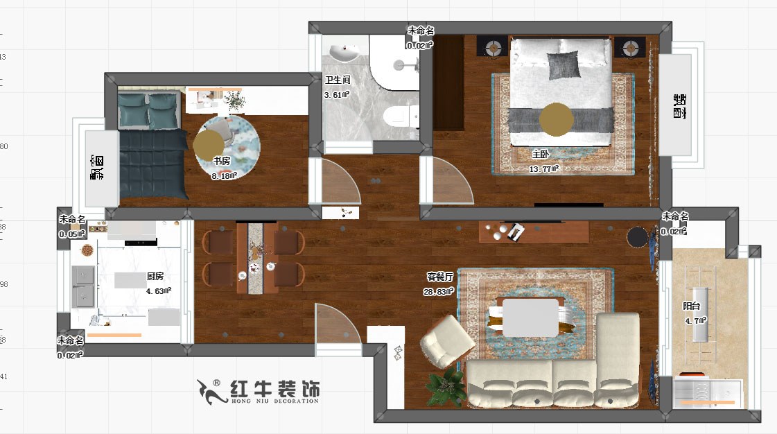 熊皓宇_金貿(mào)新村24-79-202-75㎡-現(xiàn)代簡約風(fēng)格_平面圖