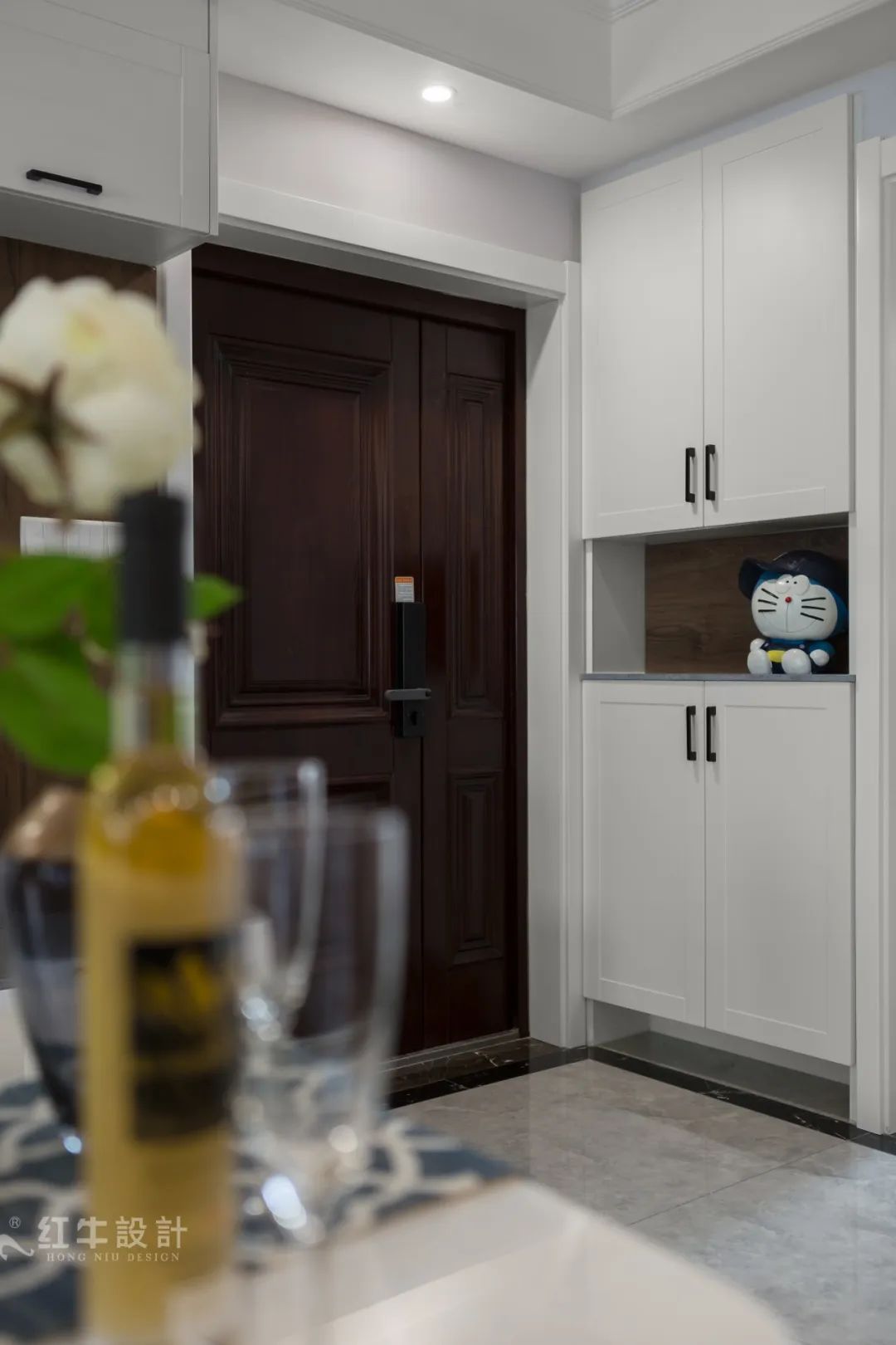 85后夫婦的美式輕奢家，起名“海藍之謎”！04玄關柜