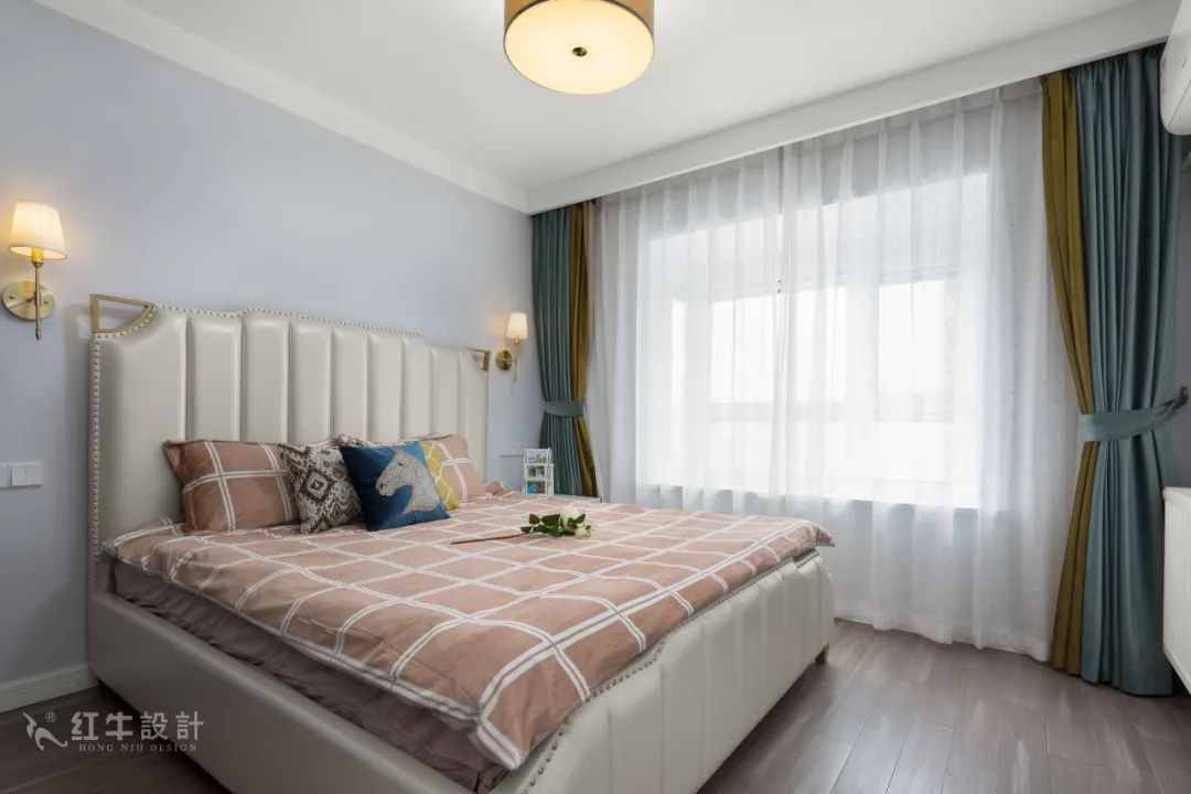 85后夫婦的美式輕奢家，起名“海藍之謎”！11臥室