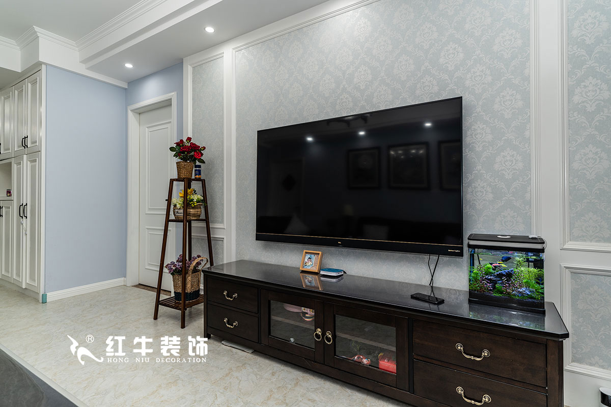 +logo_魏明花_華府國際-117㎡-簡美風(fēng)格（3室2廳2衛(wèi)，全包16萬）04客廳電視背景墻_華府-17