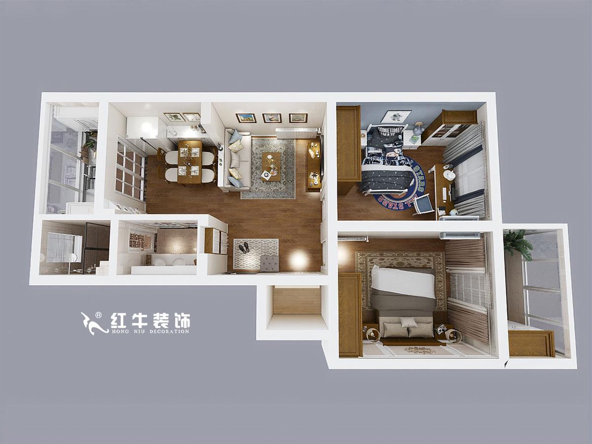 孟憲濤_高樓門59-403-76㎡-現(xiàn)代美式風(fēng)格00鳥瞰圖