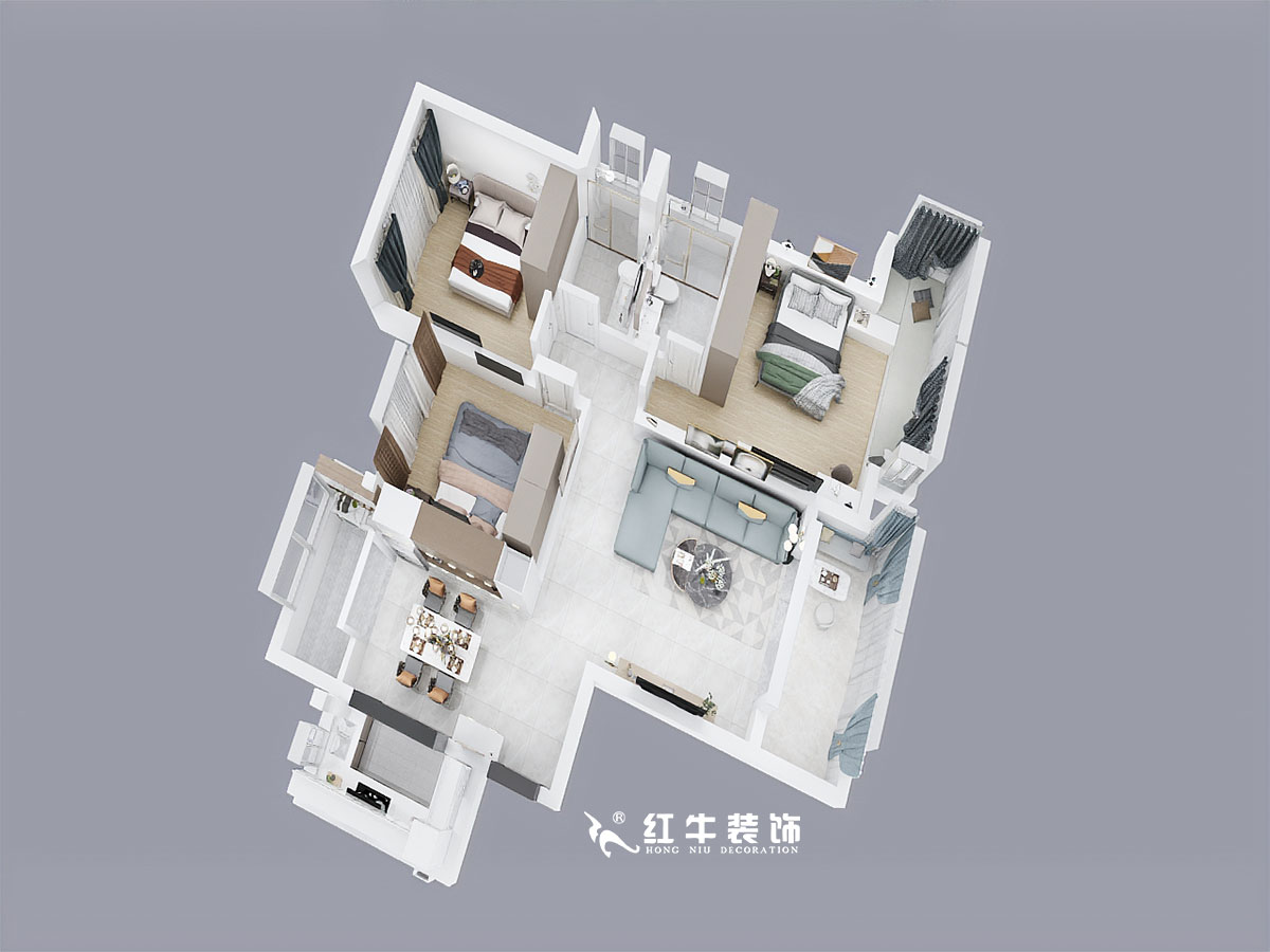 朱明琪_恒大雅苑24-1-603-130㎡-現(xiàn)代風格00鳥瞰圖