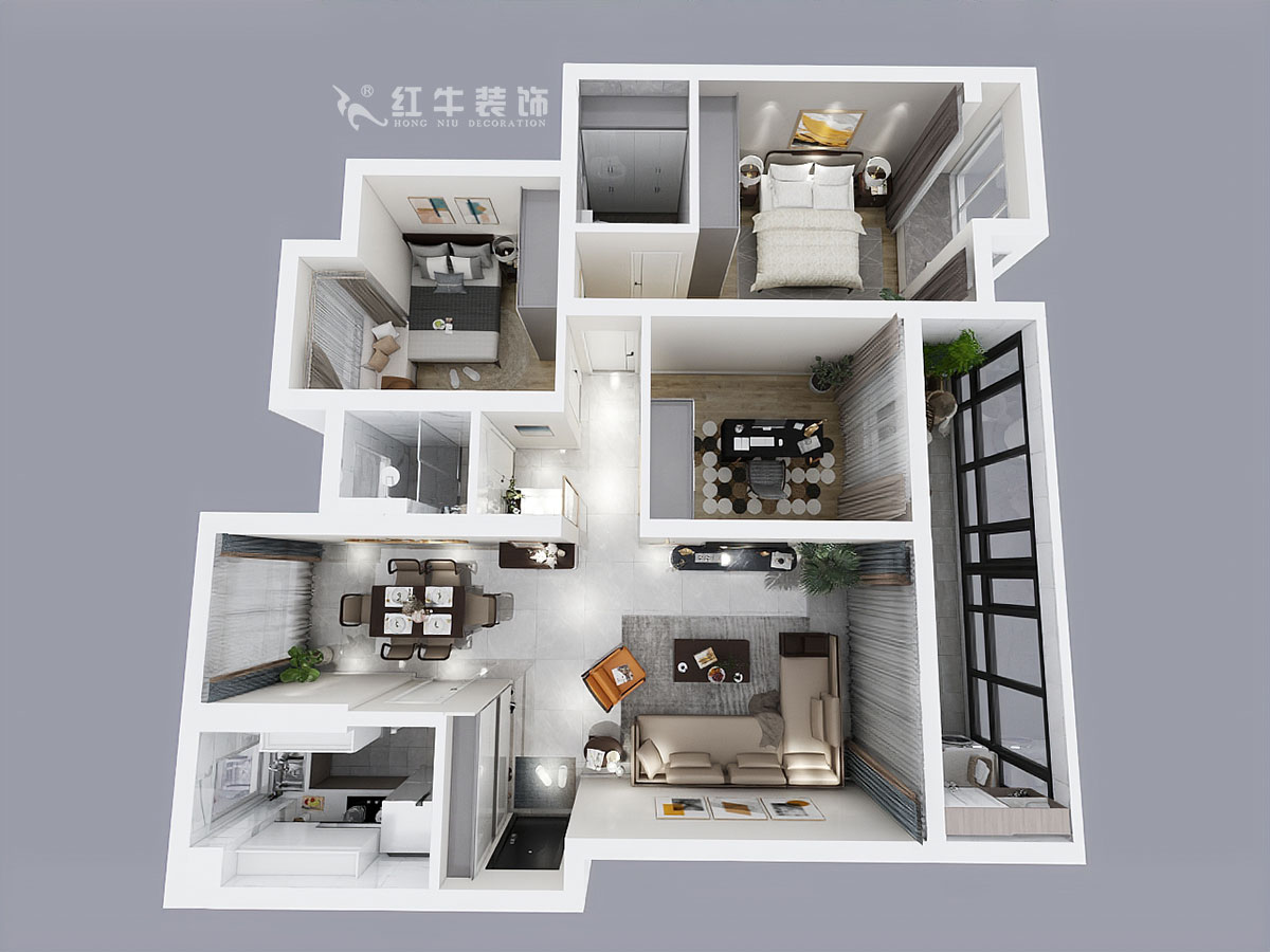 吳波_萊蒙水榭陽光10-1-901-107㎡-現(xiàn)代輕奢風格_3室2廳2衛(wèi)(老房裝修)_成品家¥168676_全包16