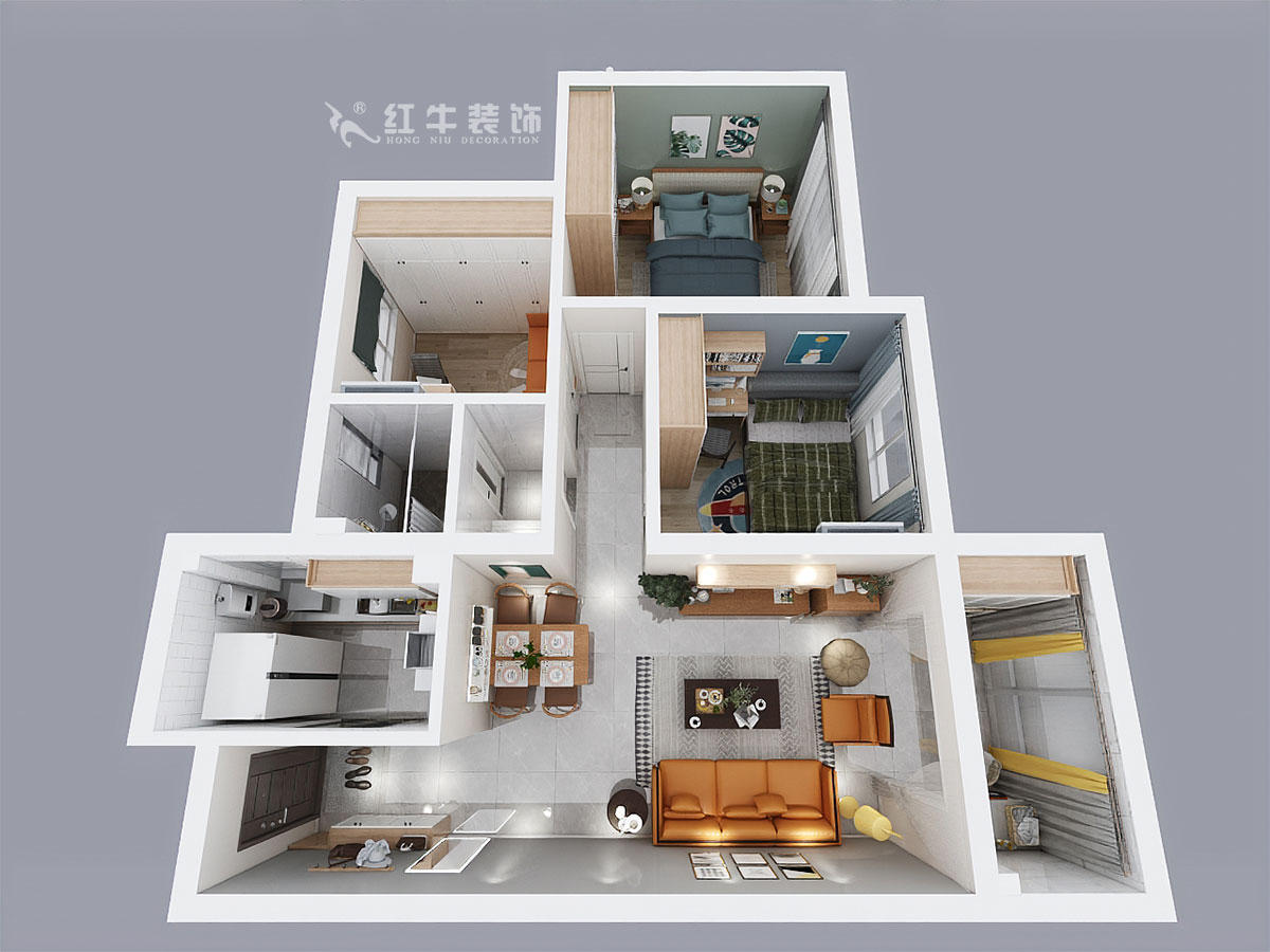 仇美蓉_石埠灣秋山苑3-1-1002-81㎡-現(xiàn)代風(fēng)格_3室1廳1衛(wèi)_成品家¥100379→00鳥瞰圖