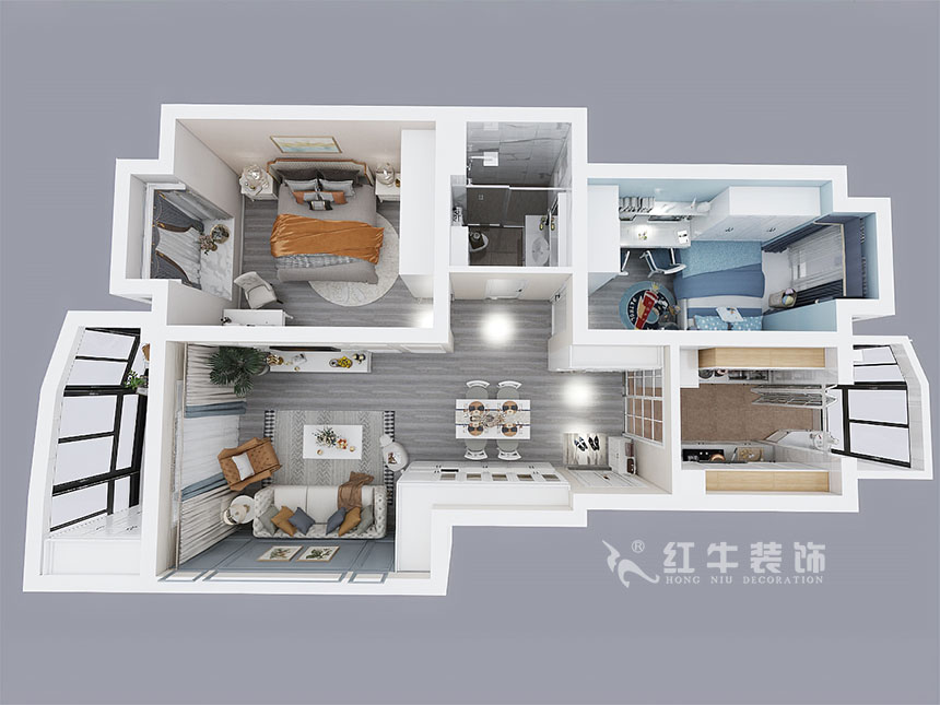 劉萍萍_風光里34-122-402-90㎡-簡歐風格_3室2廳1衛(wèi)(老房裝修)_定制家¥124700_全包12