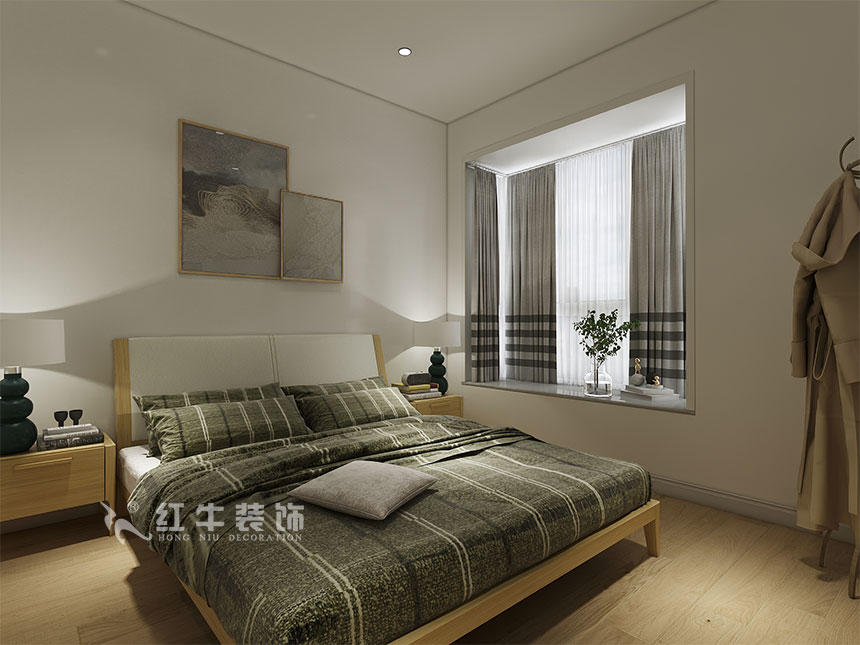 魏利利_津橋華府82㎡現(xiàn)代簡(jiǎn)約｜顛覆傳統(tǒng)客廳，即是休閑書(shū)吧又是影院09主臥