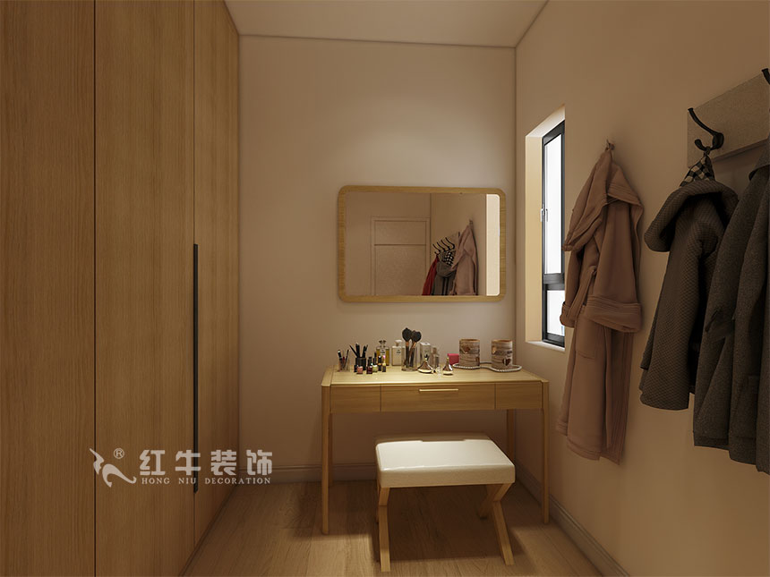 魏利利_津橋華府82㎡現(xiàn)代簡(jiǎn)約｜顛覆傳統(tǒng)客廳，即是休閑書(shū)吧又是影院11衣帽間