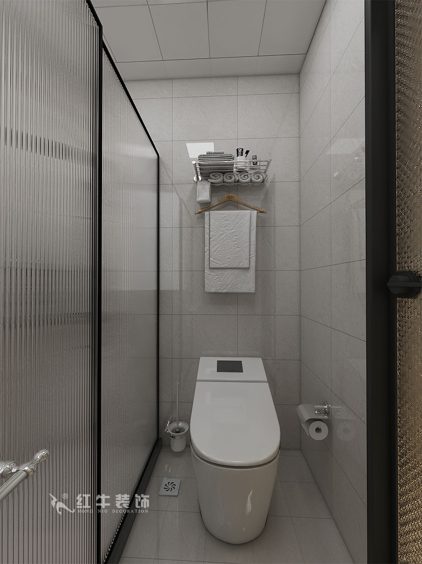 魏利利_津橋華府82㎡現(xiàn)代簡(jiǎn)約｜顛覆傳統(tǒng)客廳，即是休閑書(shū)吧又是影院12衛(wèi)生間