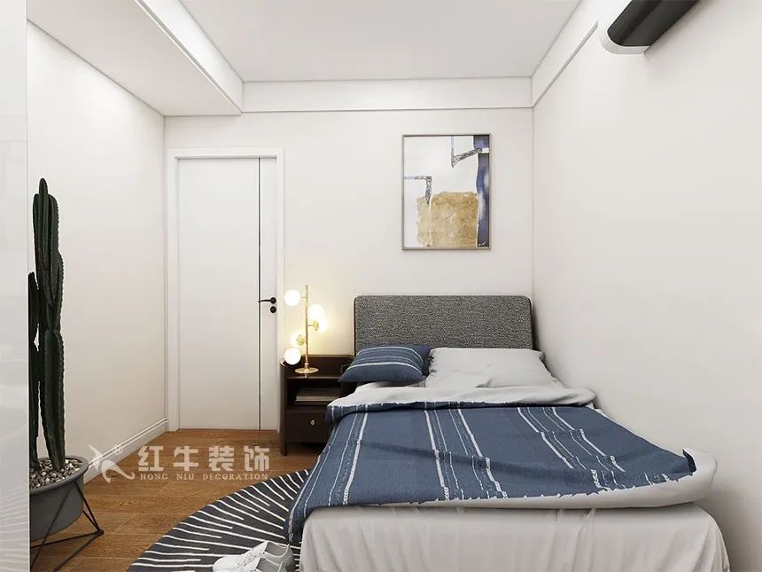 沙發(fā)不要靠墻，這樣設(shè)計(jì)才夠別致！（顧娟_東城水岸115㎡現(xiàn)代風(fēng)格_3室2廳1衛(wèi)_舊房裝修_全包17萬）13