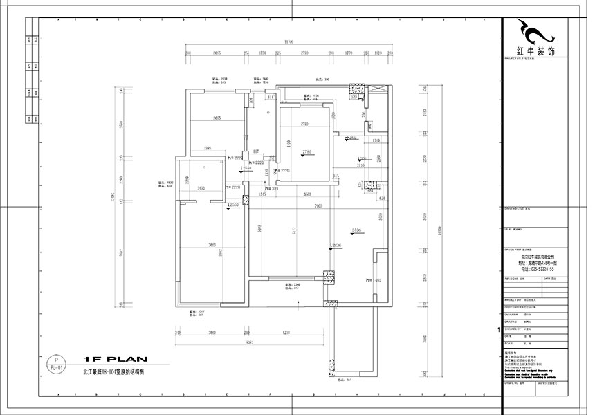 魏利利_北江豪庭48-104-130㎡-美式輕奢風(fēng)格_3室2廳2衛(wèi)(毛坯裝修)_定制家¥205685_全包20萬00_01北江豪庭48-104原始結(jié)構(gòu)圖