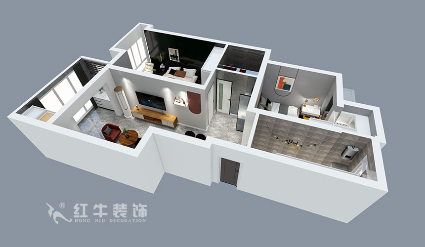 張智猿_紫金明珠5-2-304-82㎡-現(xiàn)代簡約風(fēng)格_2室2廳1衛(wèi)(老房裝修)_成品家¥127797_全包12