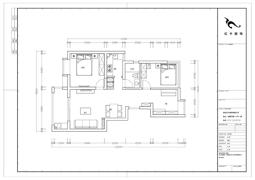 陸利民_紅豆香江華庭5-2-104-87㎡-現(xiàn)代風(fēng)格_3室2廳1衛(wèi)(新房裝修)_定制家¥114000_全包12萬(wàn)00_02平面布置圖