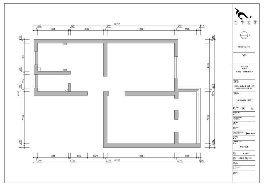 朱明琪|龍蟠中路484-202-56㎡-現(xiàn)代風(fēng)格|2室1廳1衛(wèi)|老房裝修|定制家¥85969|全包9萬|00_01原始結(jié)構(gòu)圖
