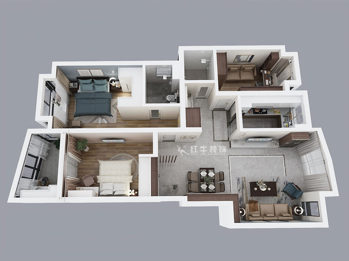 劉小勇|鑫園12-906-120㎡-現(xiàn)代風(fēng)格|3室2廳2衛(wèi)|老房裝修|成品家¥147000|全包14