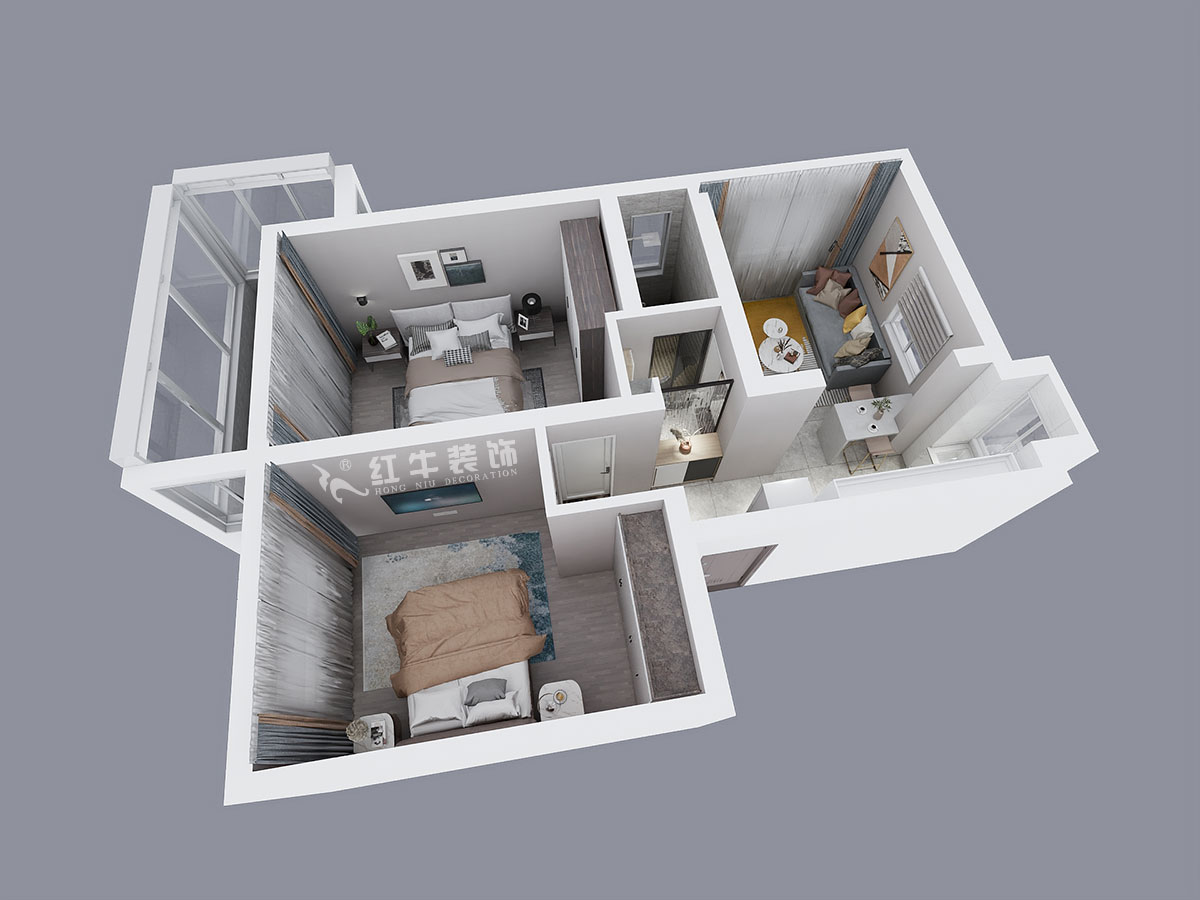 劉曉芳|大樹(shù)根24-7(401)-63㎡-現(xiàn)代風(fēng)格|2室2廳1衛(wèi)|老房裝修|定制家¥94000|全包9