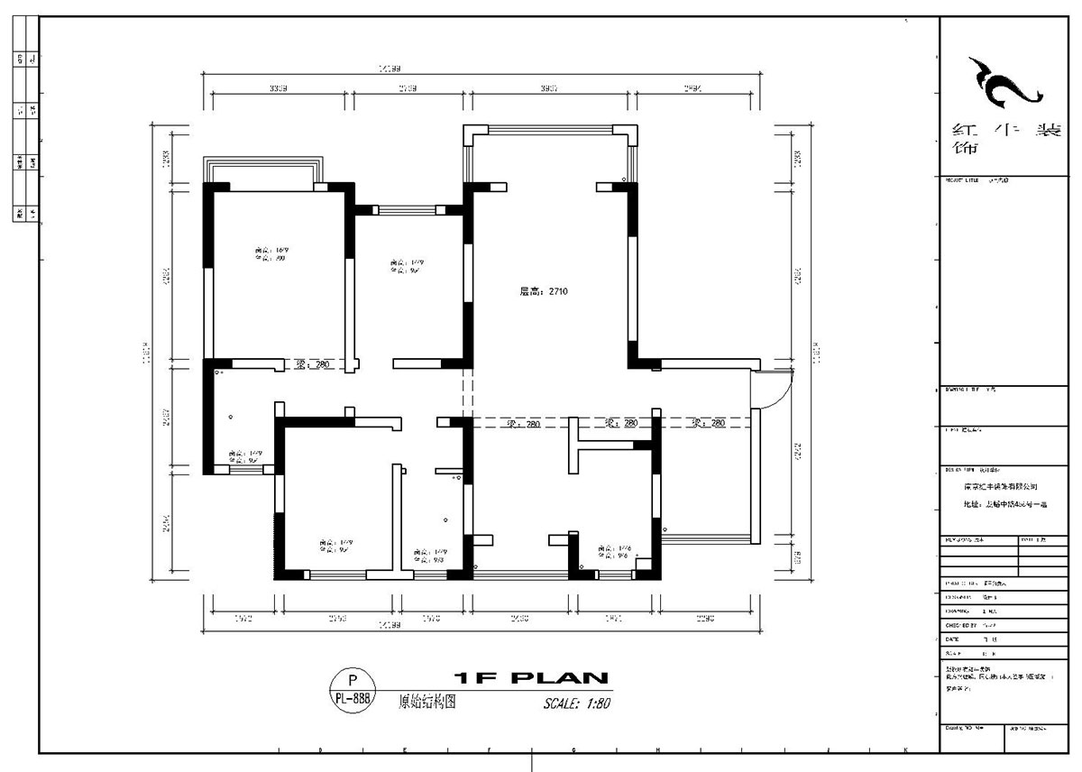 顧娟|帝源都-140㎡-現(xiàn)代簡約風(fēng)格|4室2廳2衛(wèi)|工程造價19萬|00_01原始結(jié)構(gòu)圖-Model