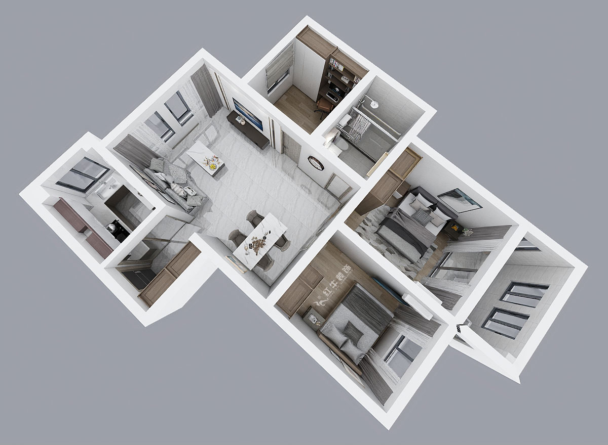 陸利民|樂居雅14-2-804-90㎡-原木簡約風格|3室2廳1衛(wèi)|新房裝修|定制家¥111670|全包11