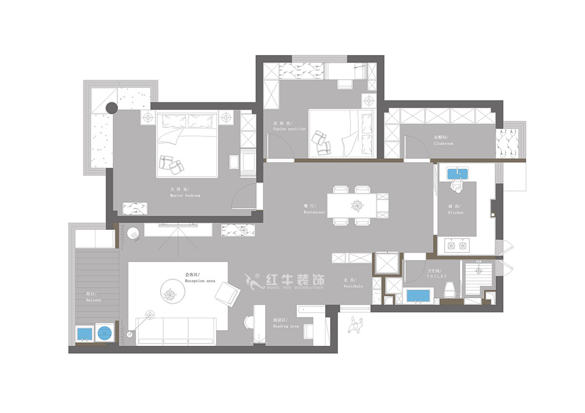 【實景案例】蔣琛|萬達茂-96㎡-日式風格|2室1廳1衛(wèi)|新房裝修|定制家|全包14萬|00平面圖