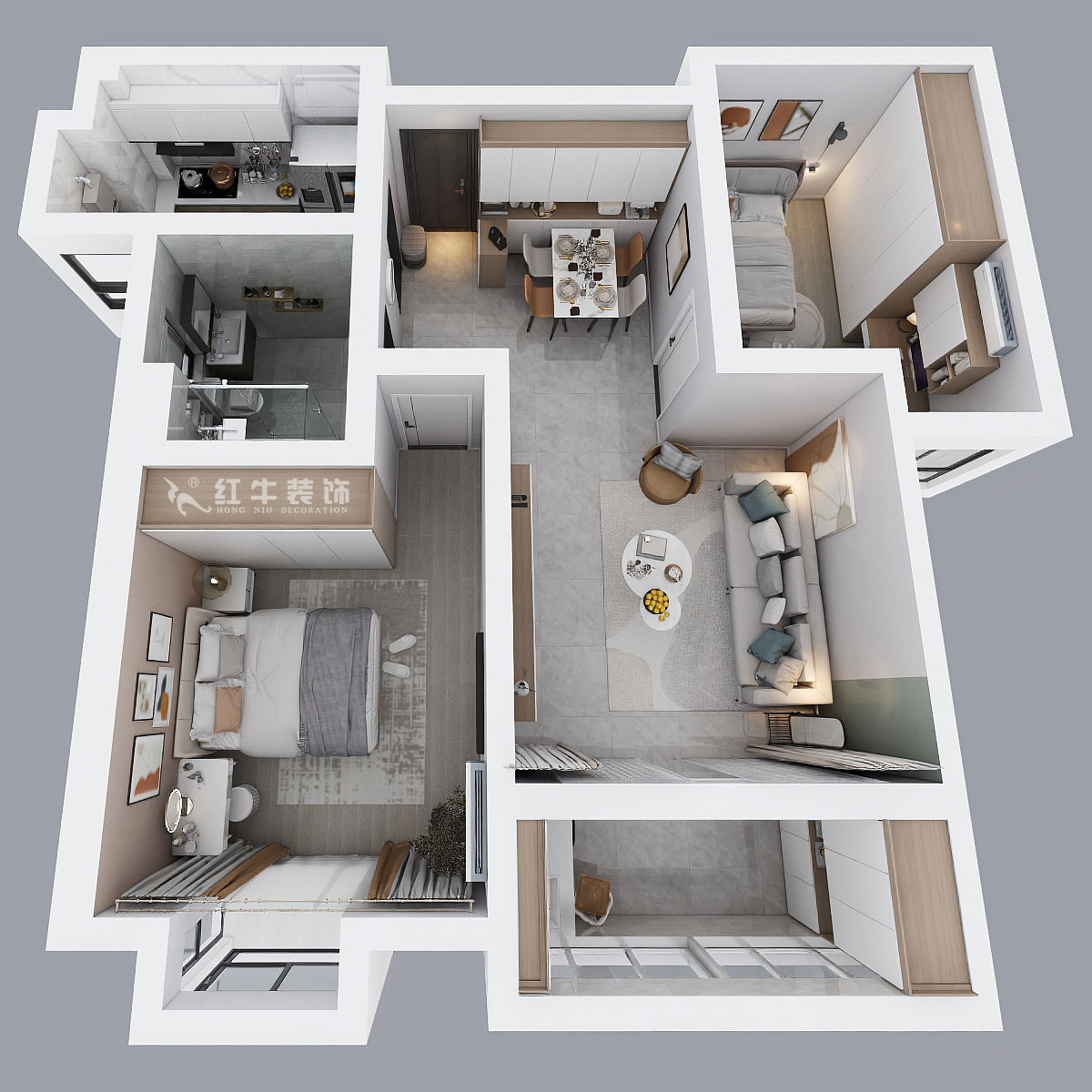 劉萍萍|錦華新城13-1-2002-82㎡-簡(jiǎn)約風(fēng)格|2室2廳1衛(wèi)|老房裝修|定制家|全包11