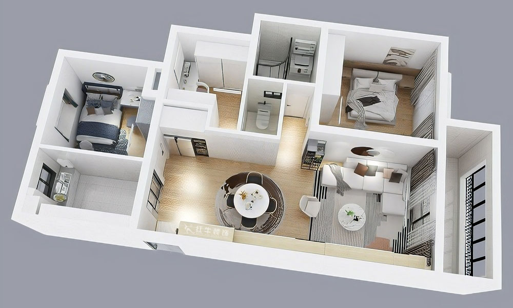 朱彥|威尼斯水城十八街區(qū)6-1505-115㎡-簡約風(fēng)格|3室2廳2衛(wèi)|新房裝修|定制家¥150000|全包15萬|00_04鳥瞰圖