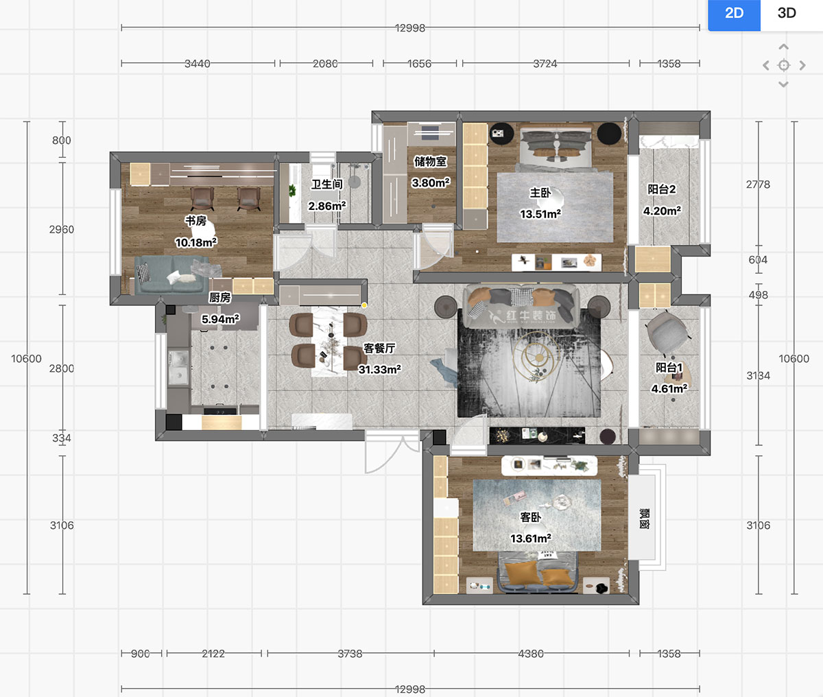 顧娟|中和橋30號(hào)31-2-1404-120㎡-現(xiàn)代簡(jiǎn)約風(fēng)格|3室2廳2衛(wèi)|新房裝修|定制家¥137800|全包16