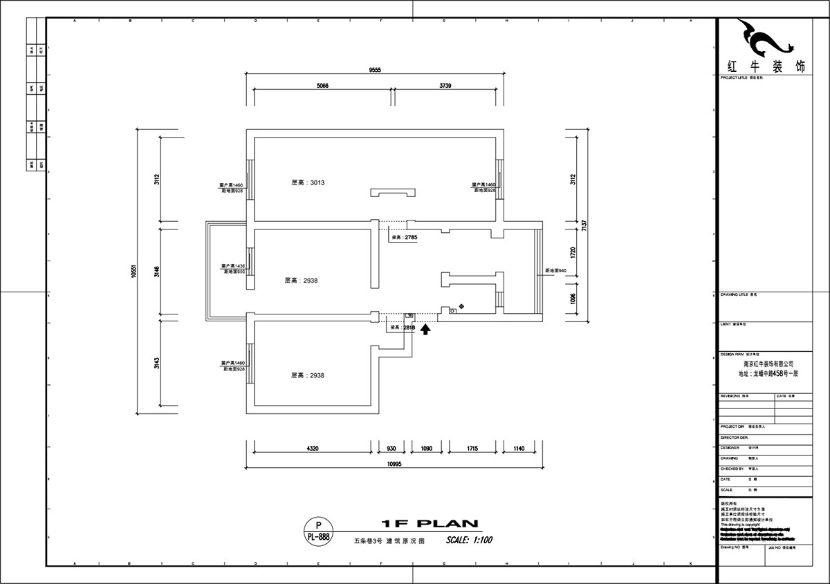 魏明花｜五條巷3號502室-98㎡-現(xiàn)代簡約風格｜3室2廳1衛(wèi)｜二手房裝修｜定制家￥135762｜全包13萬｜00_01五條巷建筑原況圖