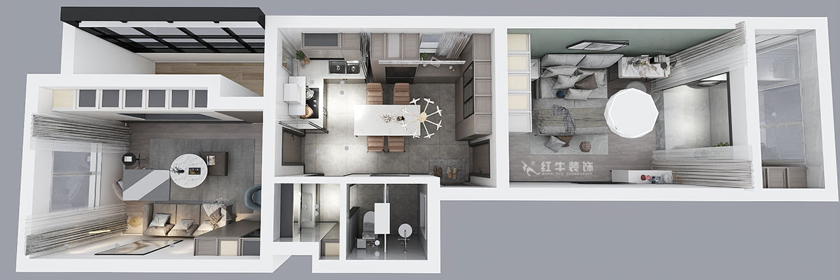 顧娟|衛(wèi)崗26號3-110-65㎡-現(xiàn)代風格|3室2廳1衛(wèi)|舊房裝修|定制家¥86600|全包12